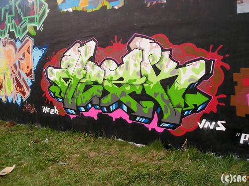 Kto je to Mezk: Mezk graffiti