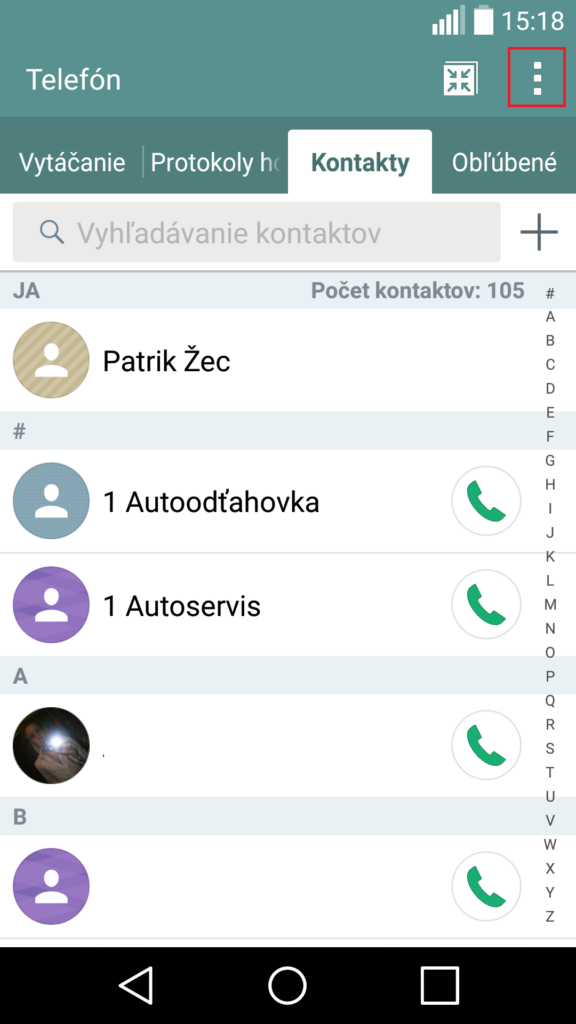 Ako zálohovať kontakty na Androide